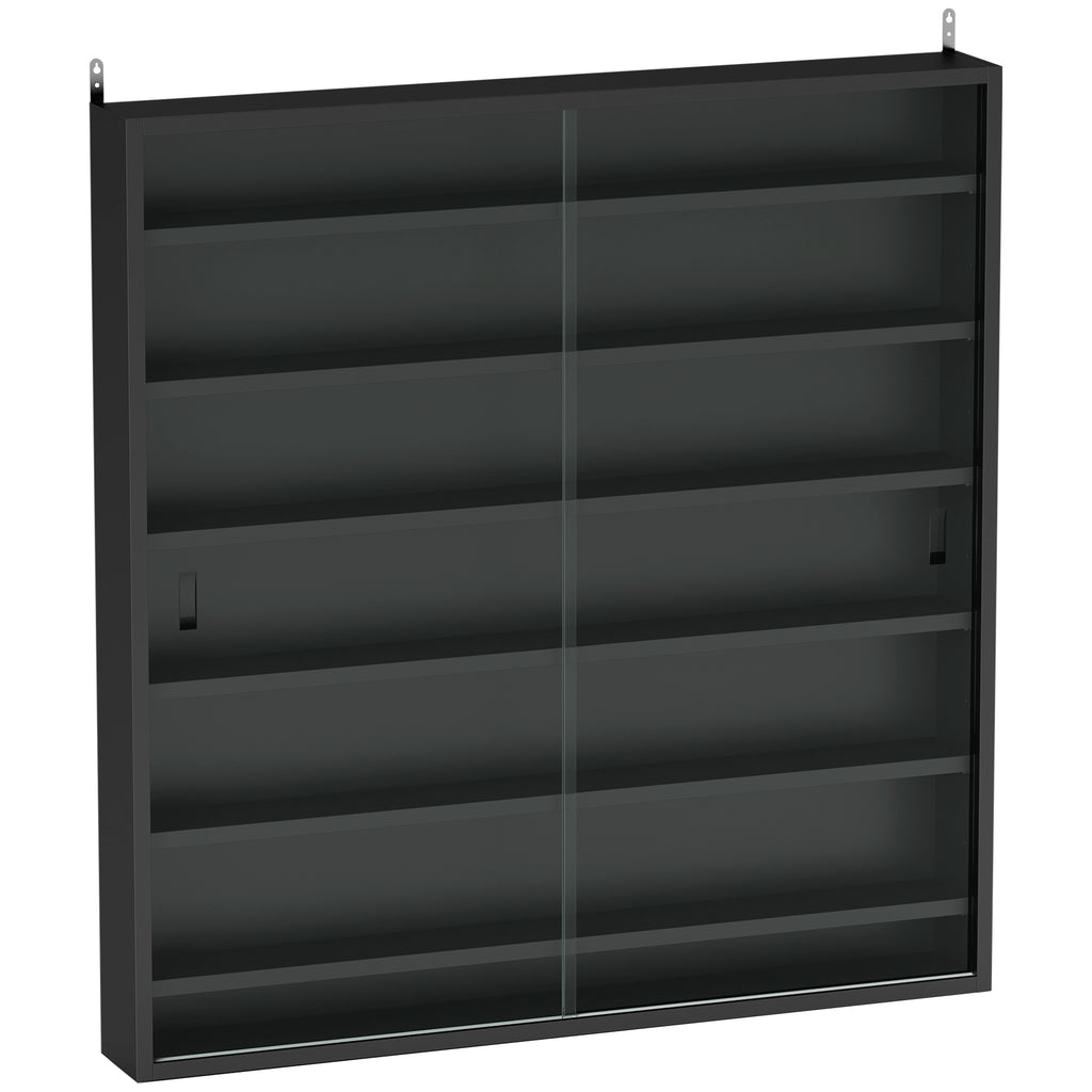 basketet castorage display doors glass six storage - Image 3