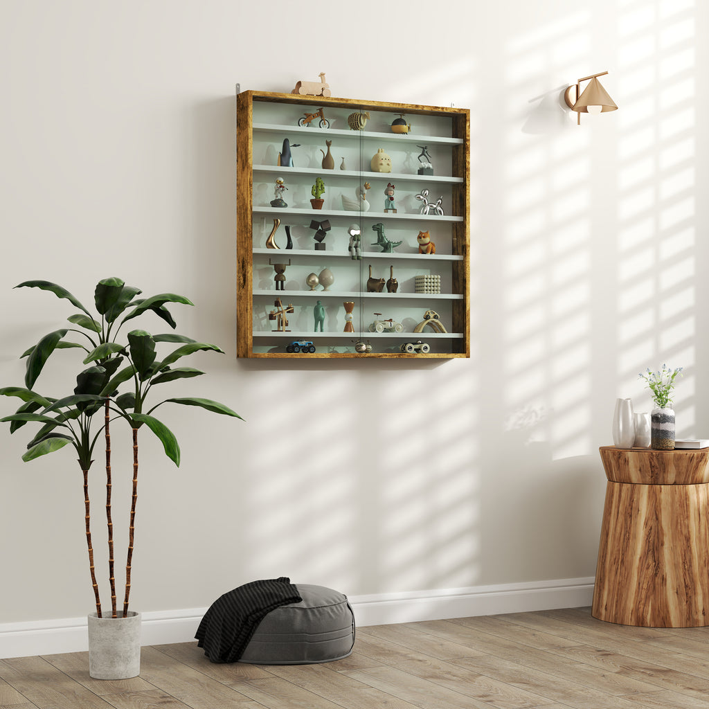 basketet castorage display doors glass six storage - Image 2