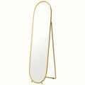 Two-Way Curved Full Length Mirror - Gold Tone Frame - Image 1