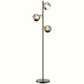 Tree Floor Lamp - Grey Metal with 3 Adjustable Glass Shades - Image 1