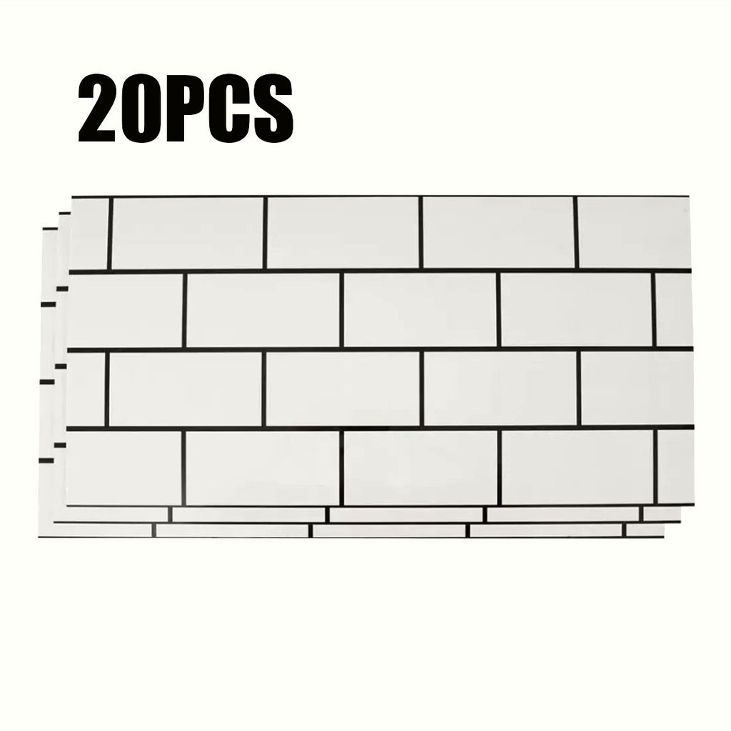 Marble Tile Stickers - Self-Adhesive Kitchen & Bathroom Decor - Image 1