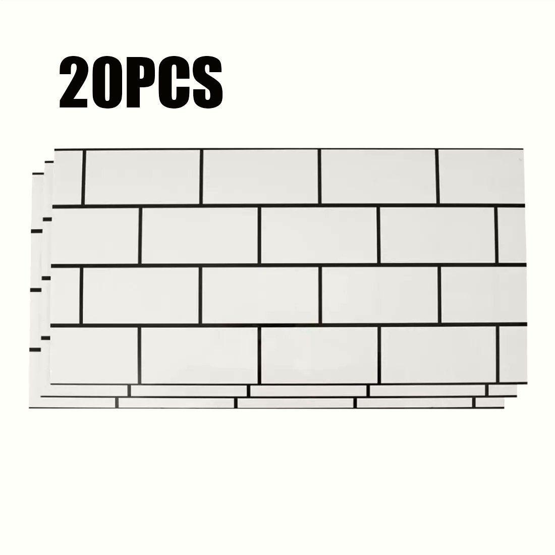 Marble Tile Stickers - Self-Adhesive Kitchen & Bathroom Decor - Image 1