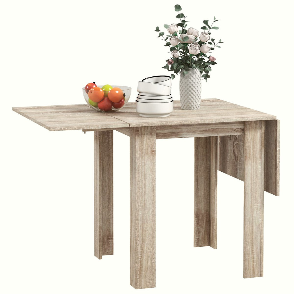 Drop Leaf Dining Table - Versatile Wood Effect Design - Image 1