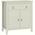 Farmhouse Sideboard - Light Green Wood Storage - Image 1