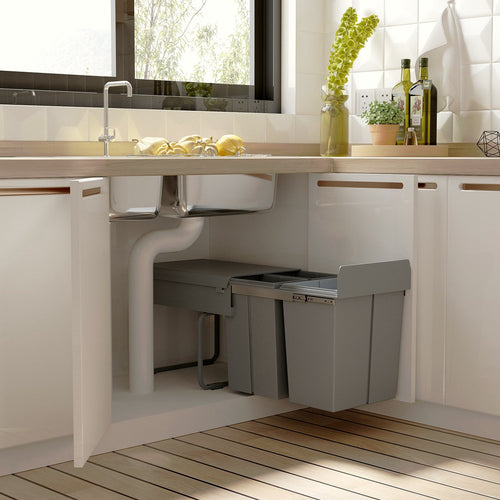 Kitchen Waste Bin - Soft Close Pull Out Recycling System - Image 2