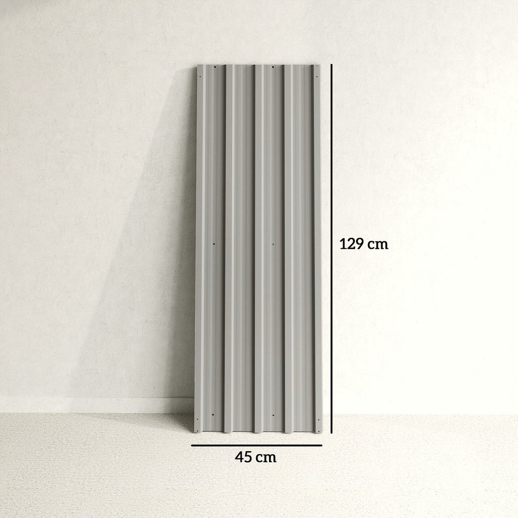 Steel Roof Panels - Light Grey Corrugated Industrial Grade - Image 3