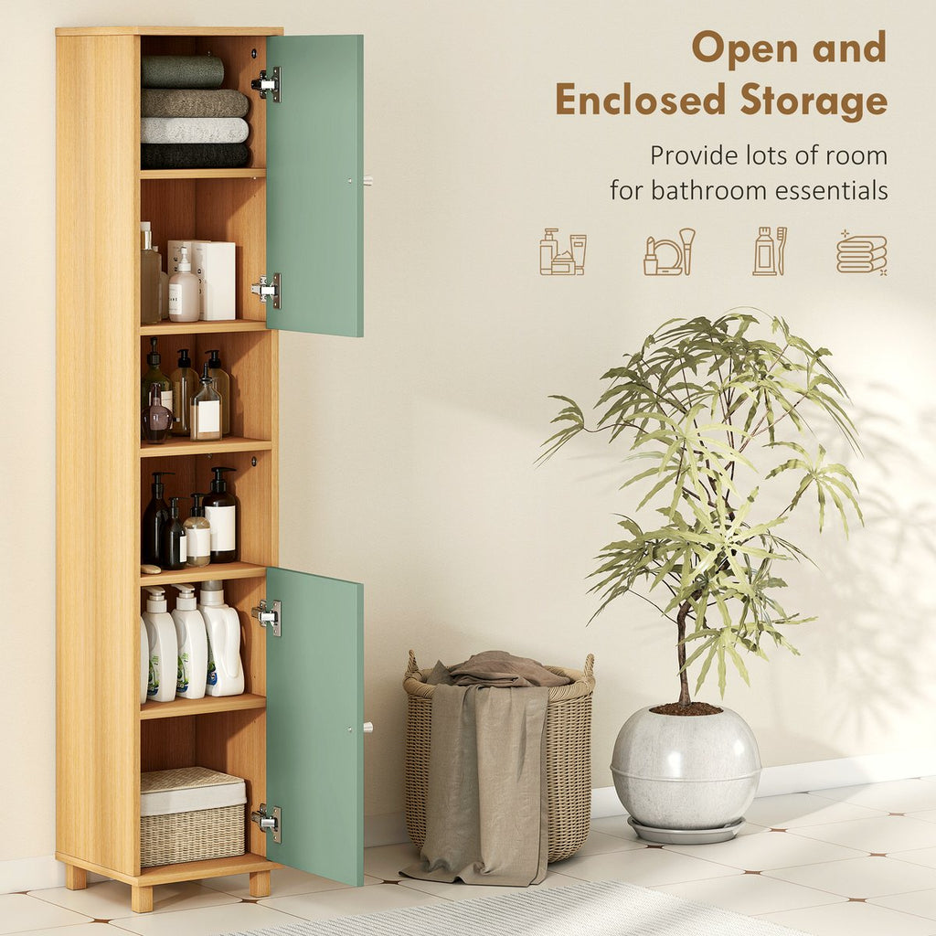 Bathroom Cabinet - Adjustable Shelves in Sage Green - Image 4