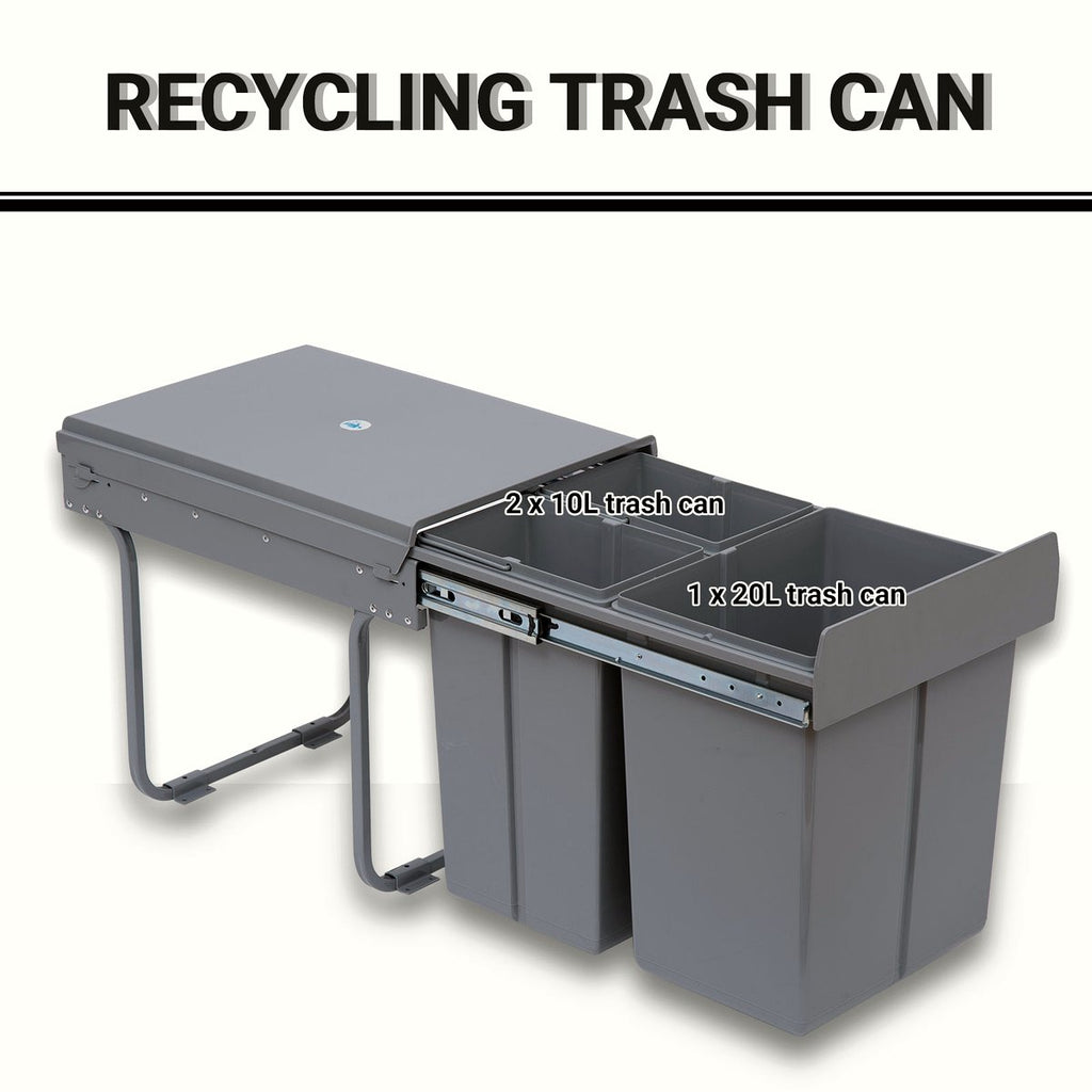 Kitchen Waste Bin - Soft Close Pull Out Recycling System - Image 4