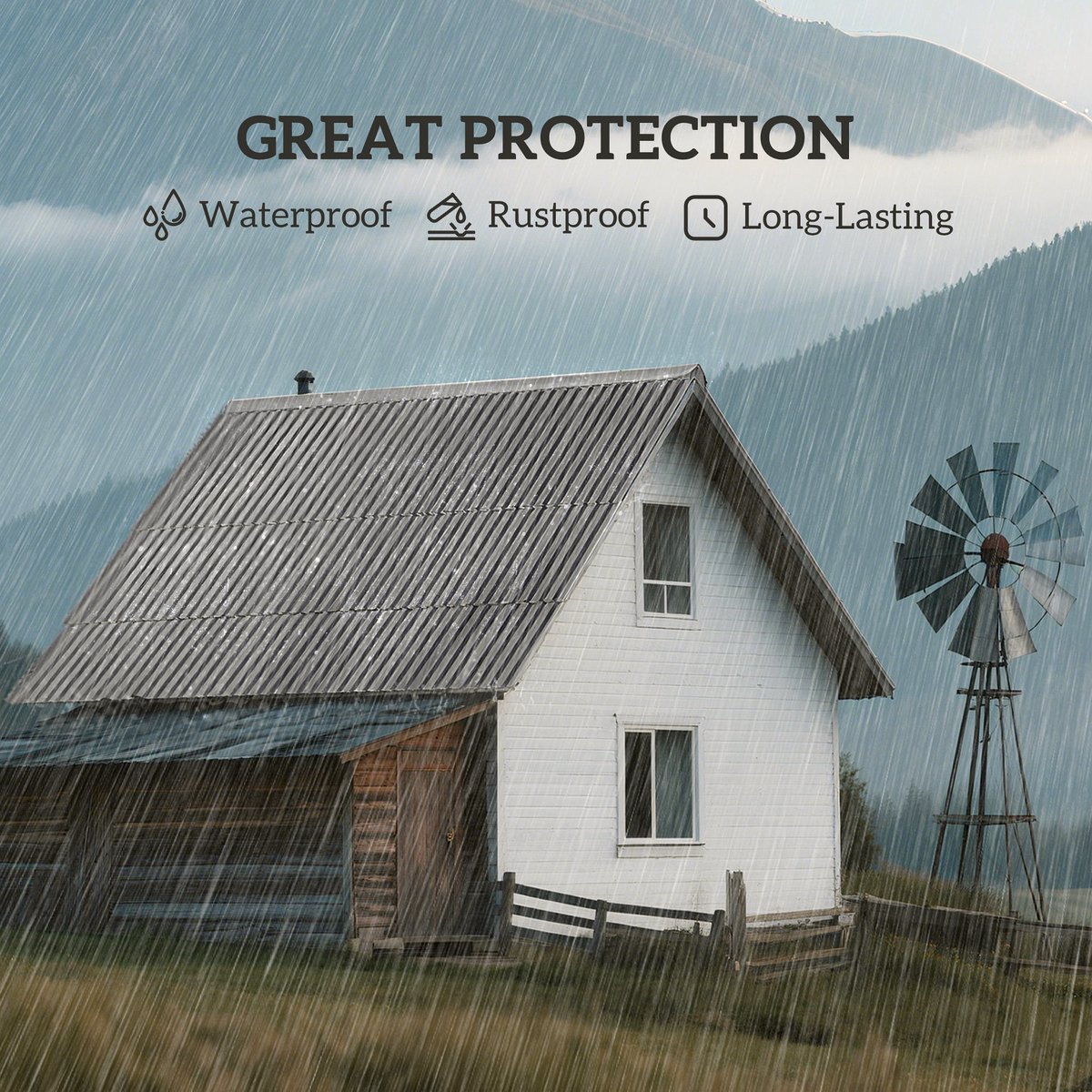 Steel Roof Panels - Light Grey Corrugated Industrial Grade - Image 5