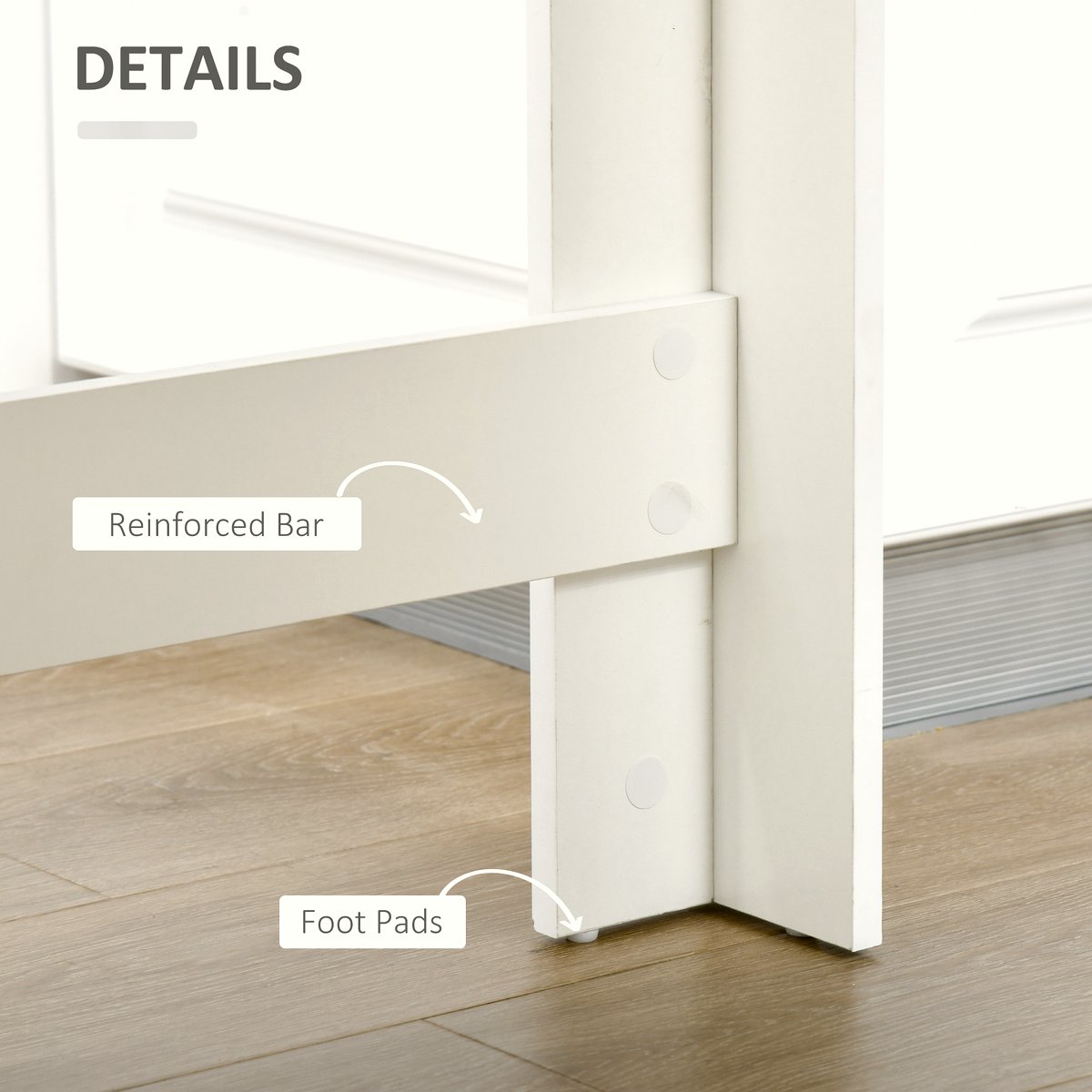 Bar Table - Grey Wood Storage Dining Surface - Image 5