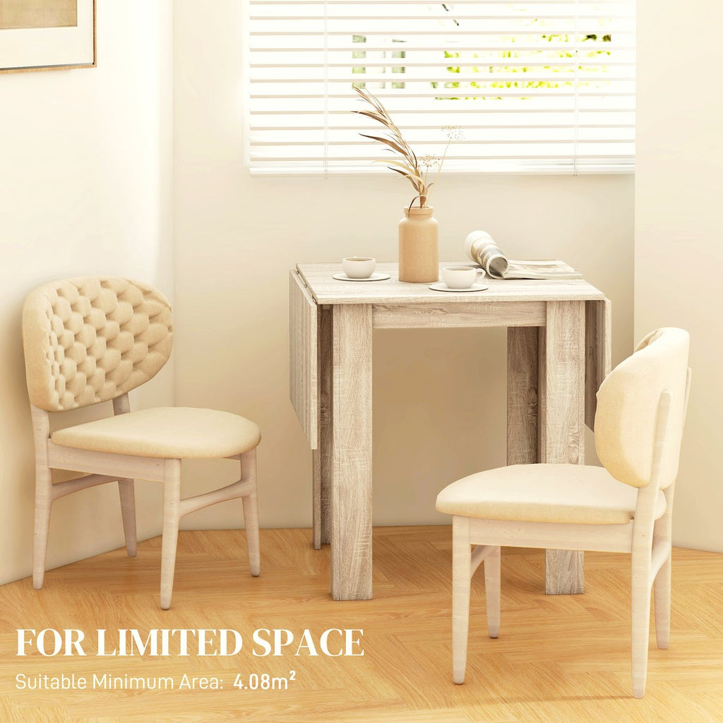 Drop Leaf Dining Table - Versatile Wood Effect Design - Image 5