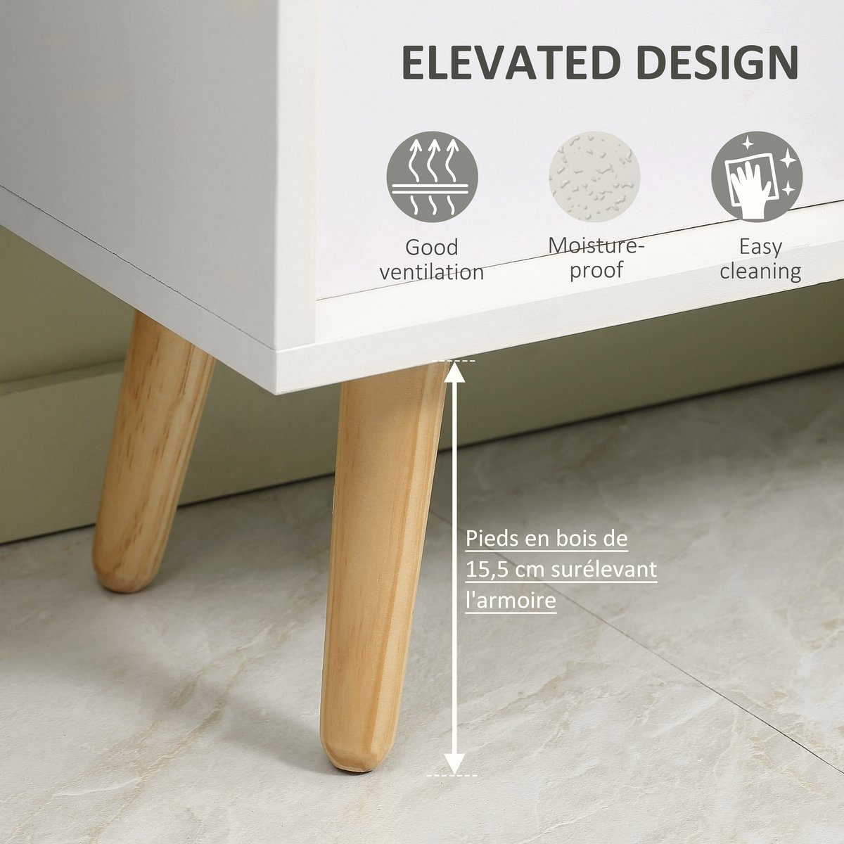 Storage Cube Unit - Wooden Frame with Fabric Drawers - Image 5