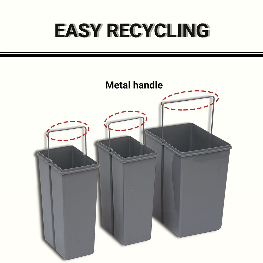 Kitchen Waste Bin - Soft Close Pull Out Recycling System - Image 5